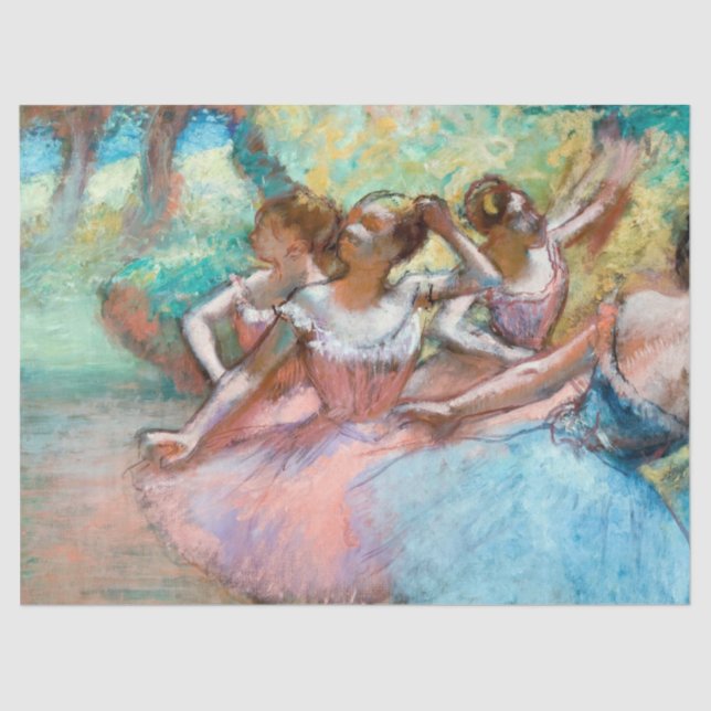 Edgar Degas - Four Ballerinas on Stage Tissue Paper (Front)