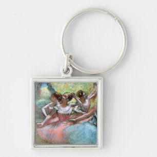 Edgar Degas   Four ballerinas on the stage Key Ring