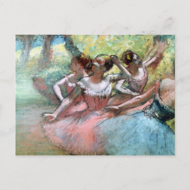 Edgar Degas | Four ballerinas on the stage Postcard (Front)