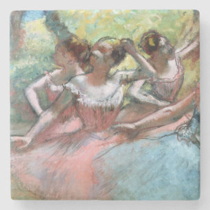 Edgar Degas Four ballerinas on the stage Stone Coaster