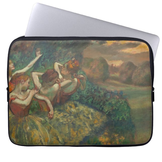 Edgar Degas Four Dancers Impressionist Laptop Sleeve (Front)