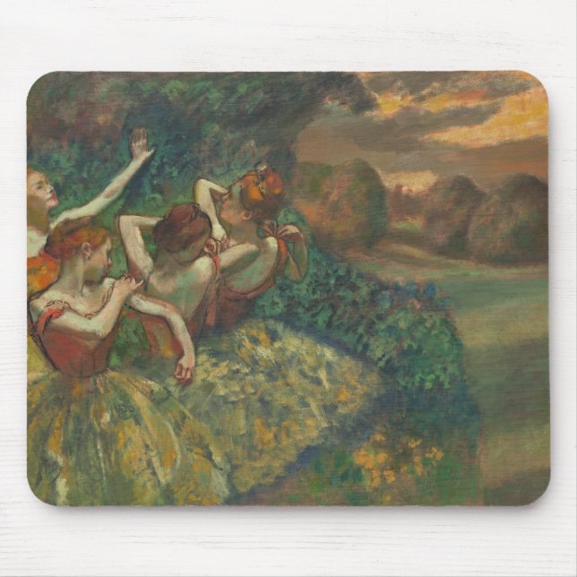 Edgar Degas Four Dancers Impressionist Mouse Mat (Front)