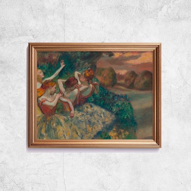 Edgar Degas Four Dancers Old Famous Art Poster (Edgar Degas Four Dancers Old Famous Art Poster
)