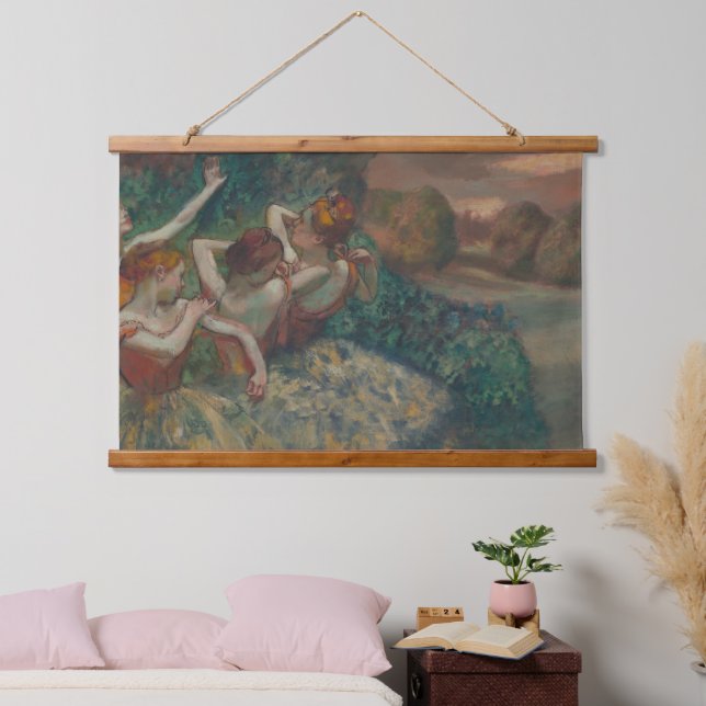 Edgar Degas Four Dancers Old Famous Art Wall Hanging Tapestry (Bedroom)