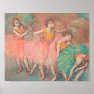 Edgar Degas Four Dancers Poster