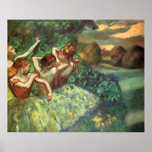 Edgar Degas Four Dancers Poster