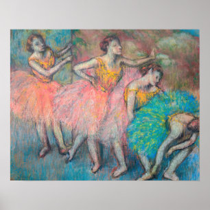 Edgar Degas - Four Dancers Poster