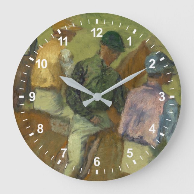 Edgar Degas | Four Jockeys Large Clock (Front)