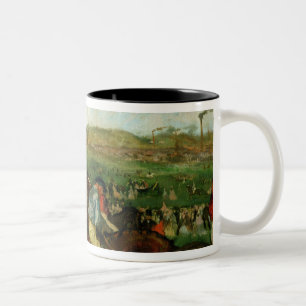 Edgar Degas   Gentlemen race, Before the Departure Two-Tone Coffee Mug