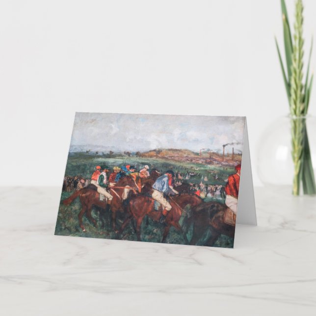 Edgar Degas - Gentlemen Race Card (Front)