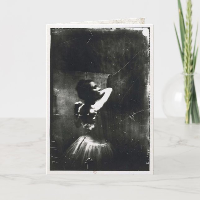 Edgar Degas Greeting Card with Ballet Dancer (Front)