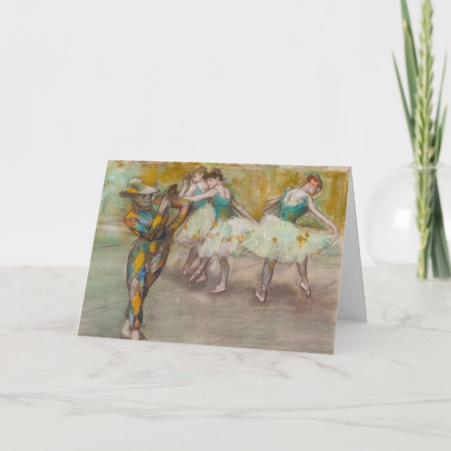 Edgar Degas - Harlequin Dance Card (Front)
