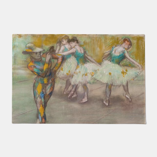 Edgar Degas - Harlequin Dance Doormat (Front)