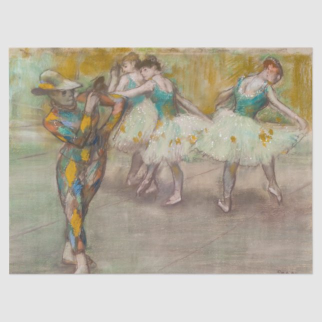 Edgar Degas - Harlequin Dance Tissue Paper (Front)