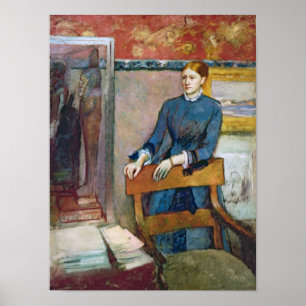 Edgar Degas   Helene Rouart in her Father's Study Poster