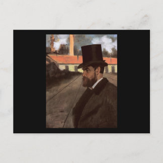 Edgar Degas Henri Rouart in front of his factory Postcard