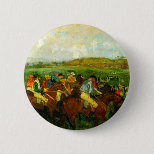 Edgar Degas Horseback Riding 6 Cm Round Badge