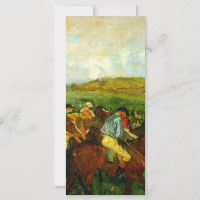 Edgar Degas Horseback Riding Card (Front)