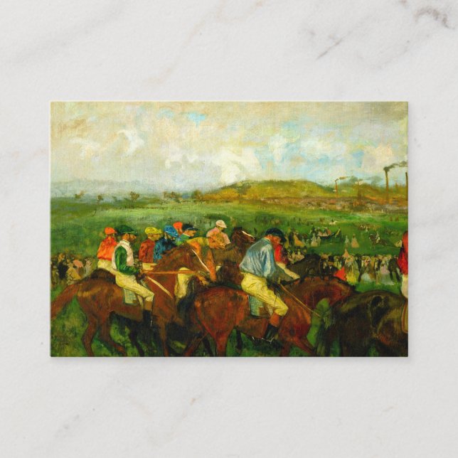 Edgar Degas Horseback Riding Enclosure Card (Front)