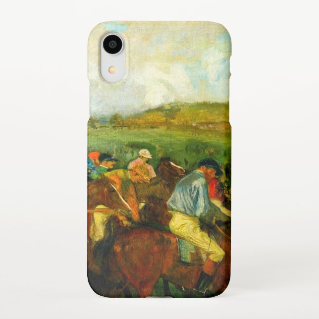 Edgar Degas Horseback Riding iPhone Case (Back)