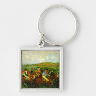 Edgar Degas Horseback Riding Key Ring