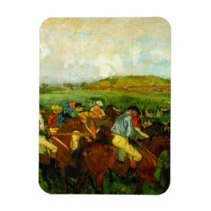 Edgar Degas Horseback Riding Magnet
