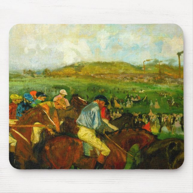Edgar Degas Horseback Riding Mouse Mat (Front)