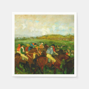 Edgar Degas Horseback Riding Napkin