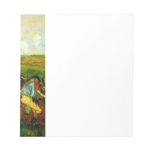 Edgar Degas Horseback Riding Notepad (Front)