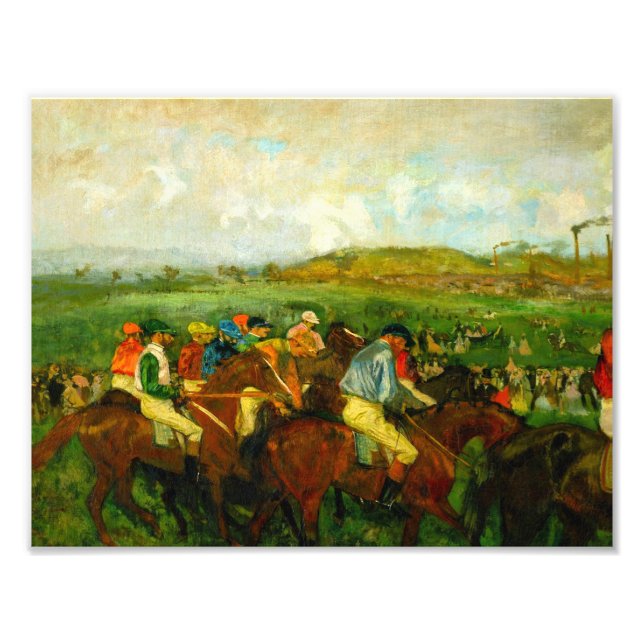 Edgar Degas Horseback Riding Photo Print (Front)