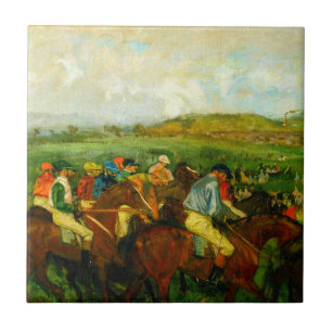 Edgar Degas Horseback Riding Tile