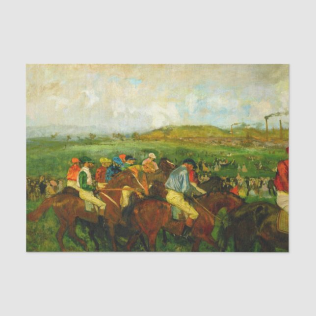 Edgar Degas Horseback Riding Tissue Paper (Front)