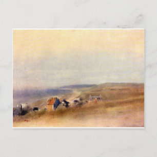 Edgar Degas - Houses on cliffs above a bay Postcard