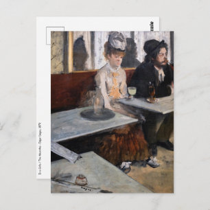 Edgar Degas - In a Cafe / The Absinthe Postcard