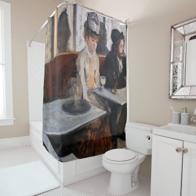 Edgar Degas - In a Cafe / The Absinthe Shower Curtain (In Situ)