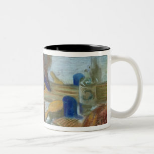 Edgar Degas In Front of the Mirror, 1889 Two-Tone Coffee Mug