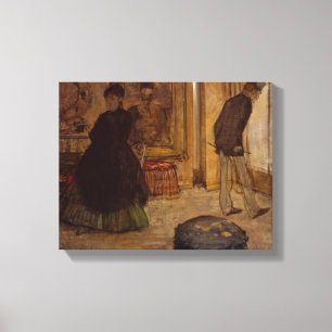 Edgar Degas Interior with Two Figures, 1869 Canvas Print