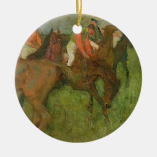 Edgar Degas   Jockeys, 1886-90 Ceramic Tree Decoration