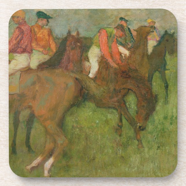Edgar Degas | Jockeys, 1886-90 Coaster (Front)