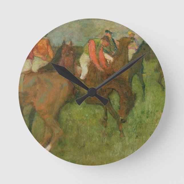 Edgar Degas | Jockeys, 1886-90 Round Clock (Front)