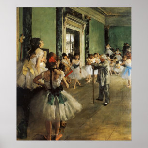 Edgar Degas La Classe de Danse Poster