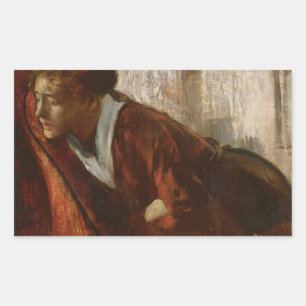 Edgar Degas - Melancholy Rectangular Sticker