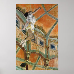 Edgar Degas   Miss La la at the Cirque Fernando Poster