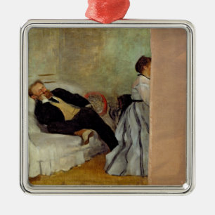 Edgar Degas   Monsieur and Madame Edouard Manet Metal Tree Decoration
