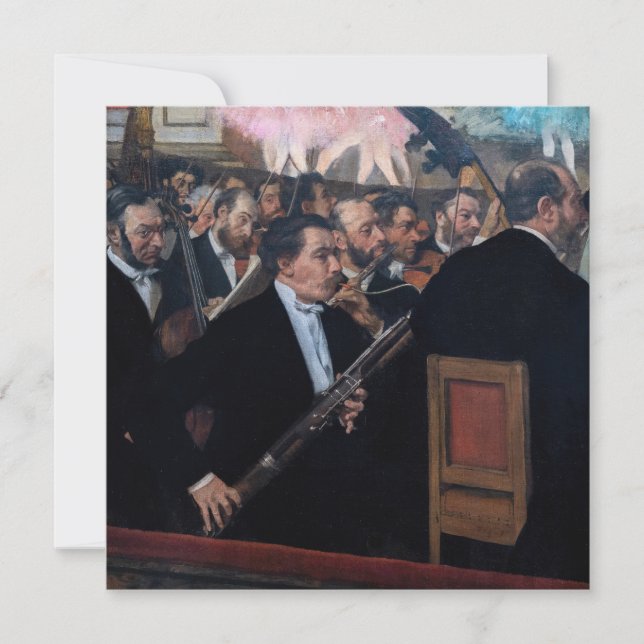 Edgar Degas - Orchestra at the Opera Thank You Card (Front)