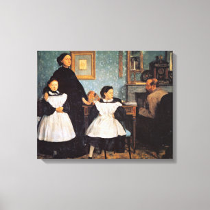 Edgar Degas painting, The Bellelli Family Canvas Print