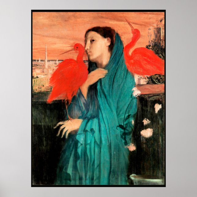 Edgar Degas painting, Young Woman with Ibis Poster (Front)