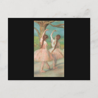 Edgar Degas Pink Dancer Postcard
