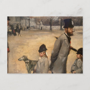Edgar Degas Place de la Concorde, 1875 Postcard