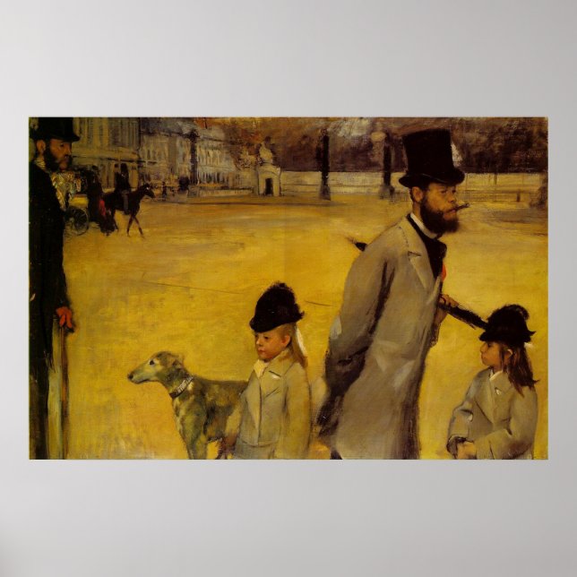 Edgar Degas - Place of Concorde 1875 oil canvas Poster (Front)